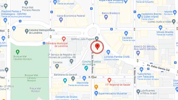 Mapa localização escritório